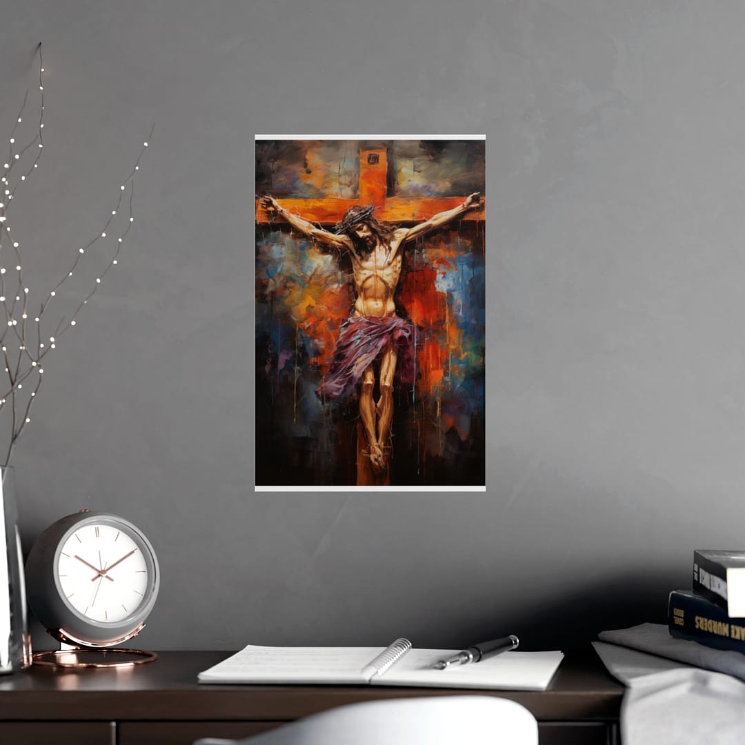 Elegant Cross Wall Art: Symbol of Faith and Redemption